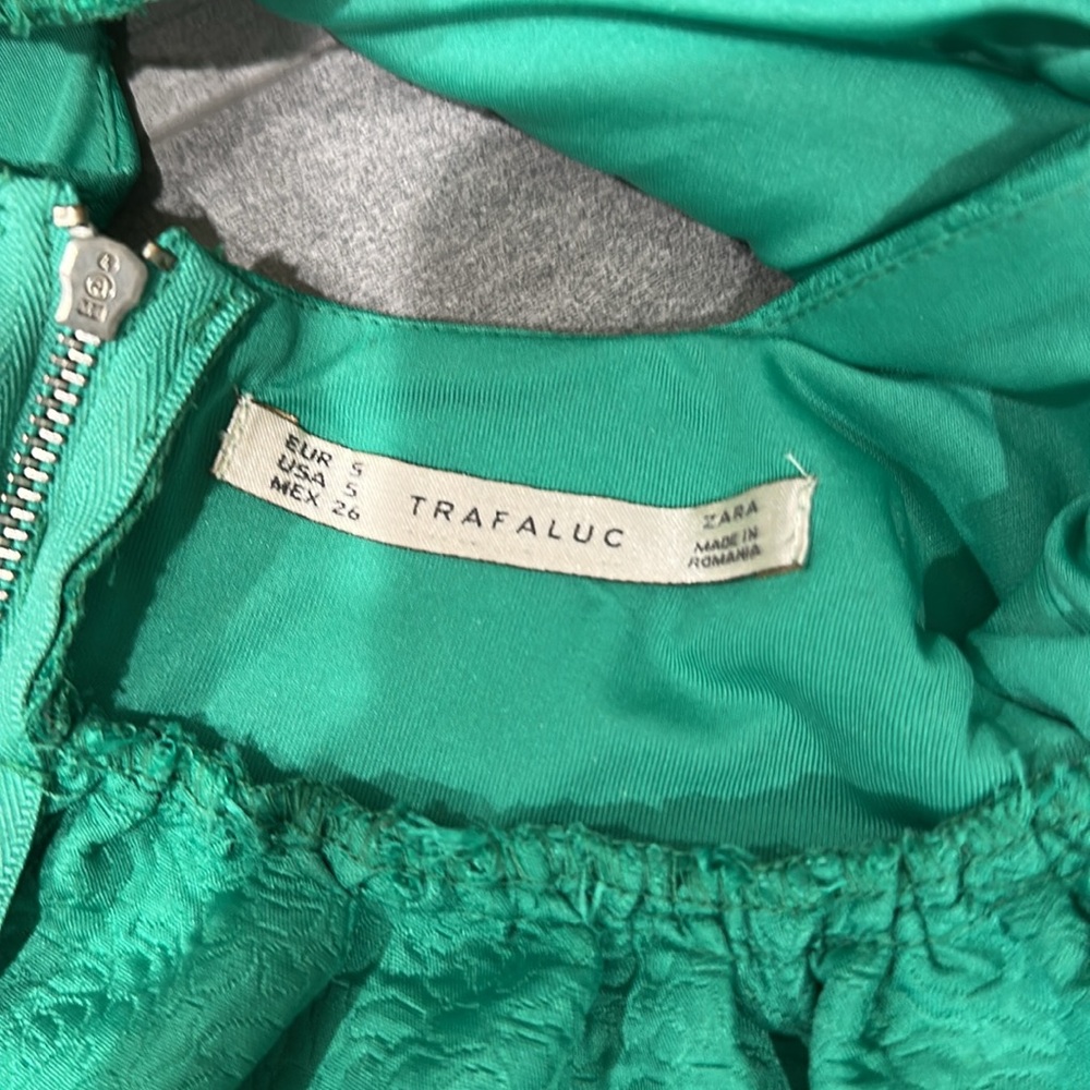 Zara Green Babydoll Dress - Gem